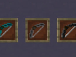 Diamond Bow, Iron Bow, Stone Bow